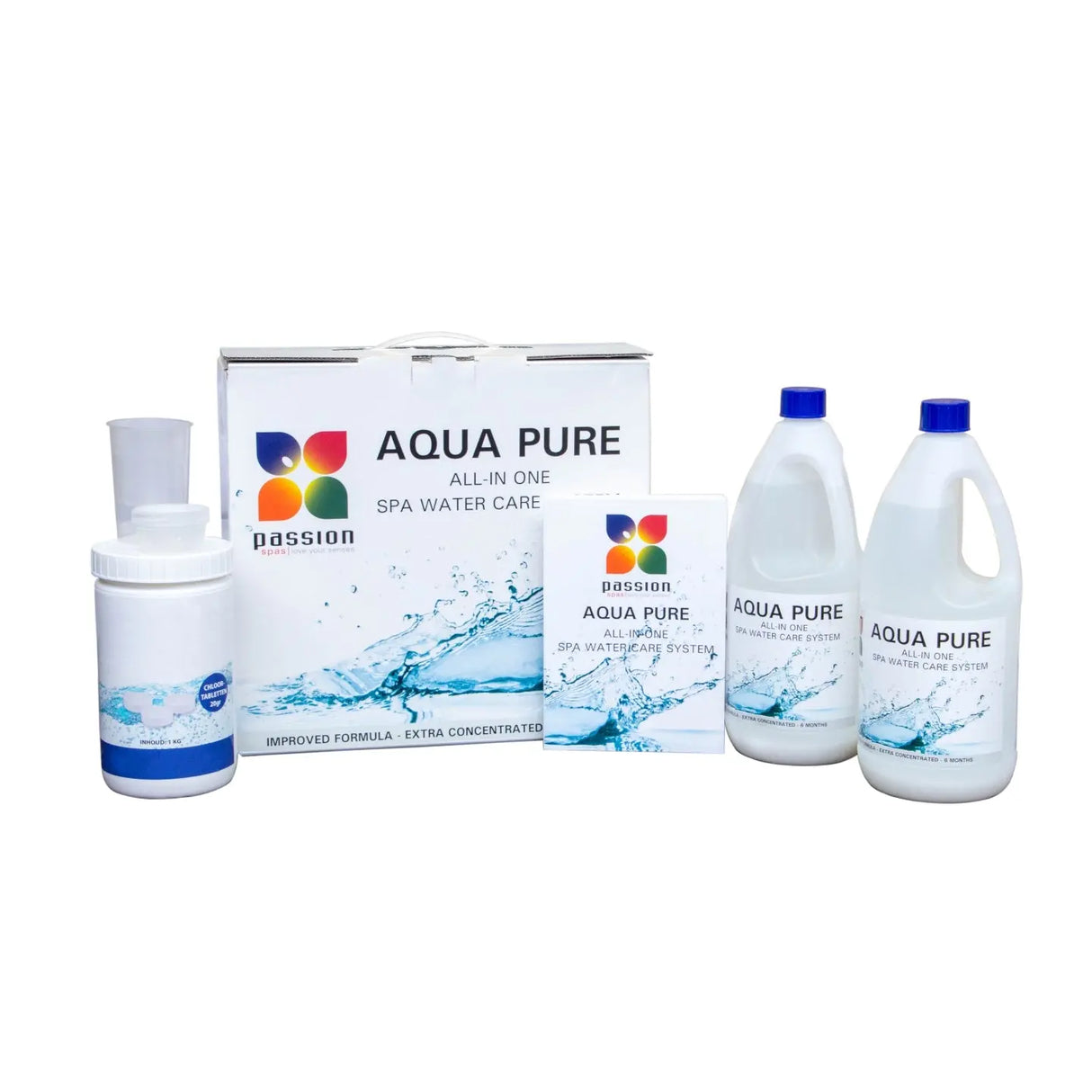 Aqua Pure Water Care spa onderhoudsset voor kristalhelder water en hygiëne, vendor Passion