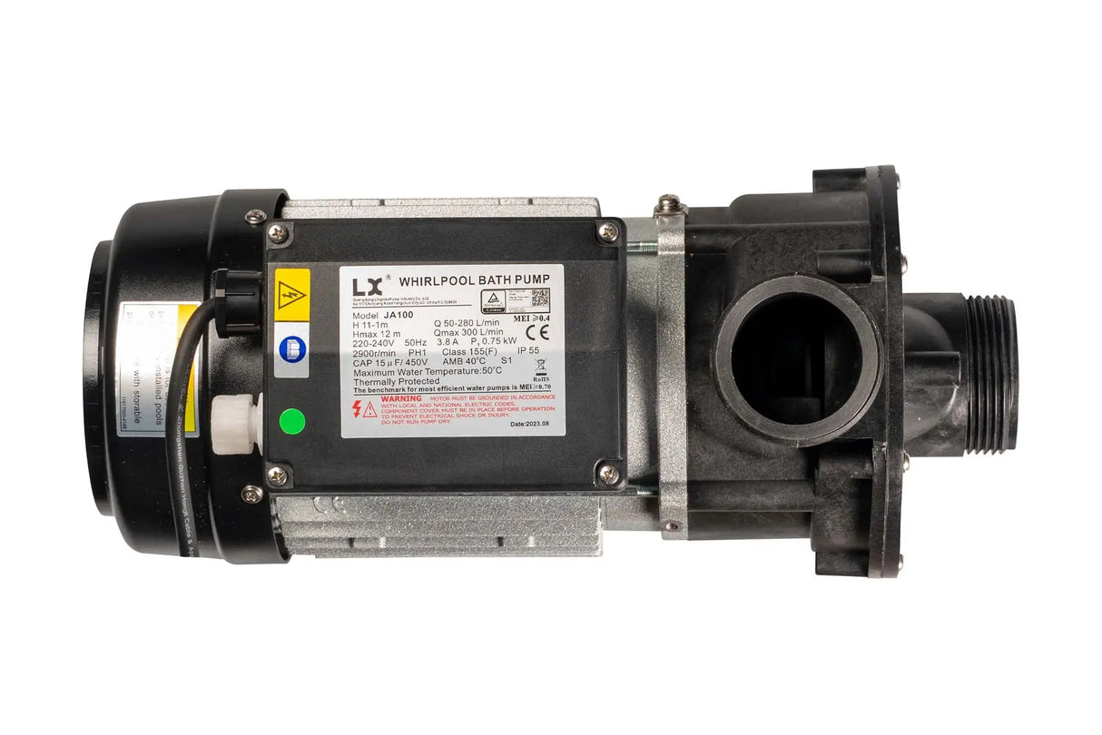 JA100 Circulation Pump 0.5 HP voor spa's en jacuzzi's, stille en betrouwbare pomp, LX