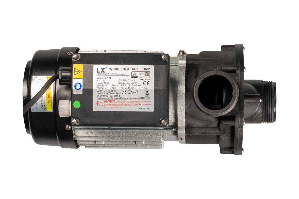 JA75 Circulation Pump - 0.75 HP, stille jacuzzi pomp voor spa's met hoge flowrate van LX.