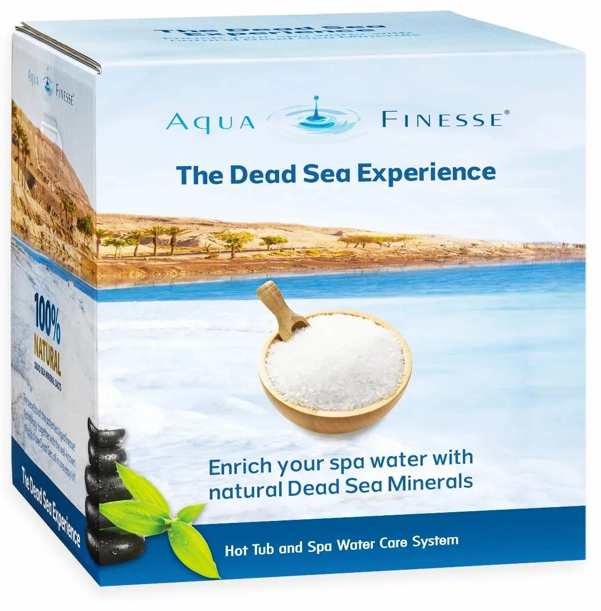 AquaFinesse Dead Sea Experience Box voor kristalhelder spa-water met Dode Zee-mineralen Aqua Finesse