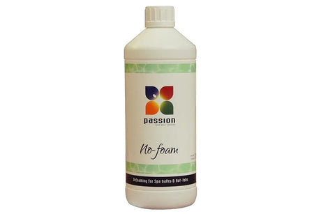 Passion | No Foam tegen schuimvorming in spa water, perfect voor helder water en optimaal spa onderhoud, Passion.