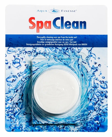 SpaClean reinigingstablet voor grondige spa reiniging en pomp jacuzzi schoonmaken, van Aqua Finesse.