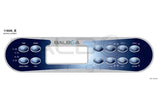 Balboa ML900 Top Side Panel met knoppen voor Jets, Light, Blower, Warm, Cool bediening, passend bij Balboa jacuzzi pomp Balboa
