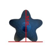 Passion | Star Handle - 1 1/2", Black 